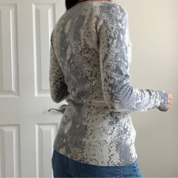 Antonio Melani Cashmere Snake Print Sweater - Picture 4 of 8